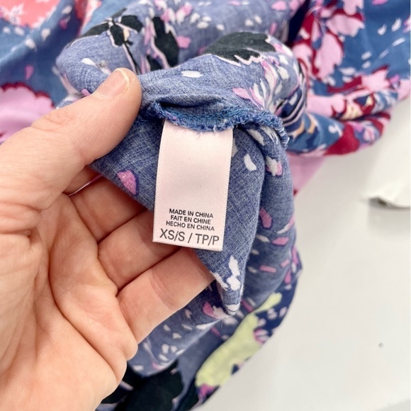 Victoria's Secret Women's Floral Kimono Boho Cover Up Tunic Top Open Front XS - Picture 8 of 10